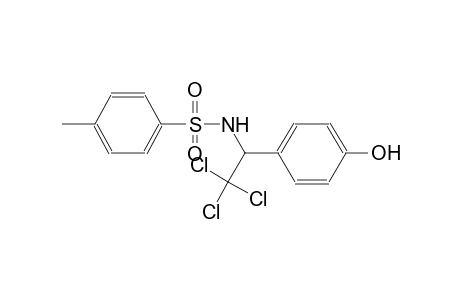 4-methyl-N-[2,2,2-trichloro-1-(4-hydroxyphenyl)ethyl]benzenesulfonamide