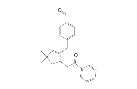 2-[2-(4-Formylphenyl)methyl-4,4-dimethyl-2-cyclopenten-1-yl]-1-phenylethanone
