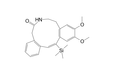 (E)-11,12-Dimethoxy-14-trimethylsilyl-6,7,8,9-tetrahydro-5H-dibenzo[d,h]azacycloundecin-6-one