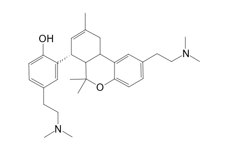 Phenol, 4-[2-(dimethylamino)ethyl]-2-[2-[2-(dimethylamino)ethyl]-6a,7,10,10a- tetrahydro-6,6,9-trimethyl-6H-dibenzo[b,d]pyran-7-yl]-, (6a.alpha.,7.beta.,10a.beta.)-(.+-.)-