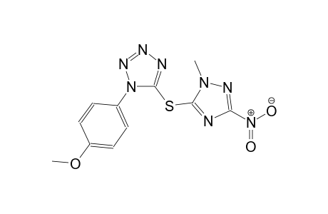 1-(4-methoxyphenyl)-5-[(1-methyl-3-nitro-1H-1,2,4-triazol-5-yl)sulfanyl]-1H-tetraazole