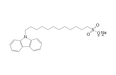 carbazole-9-dodecanesulfonic acid, sodium salt