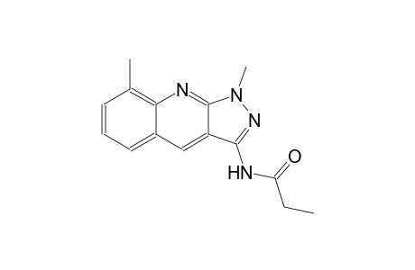 N-(1,8-dimethyl-1H-pyrazolo[3,4-b]quinolin-3-yl)propanamide