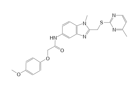 acetamide, 2-(4-methoxyphenoxy)-N-[1-methyl-2-[[(4-methyl-2-pyrimidinyl)thio]methyl]-1H-benzimidazol-5-yl]-