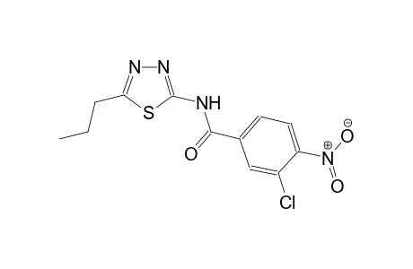 benzamide, 3-chloro-4-nitro-N-(5-propyl-1,3,4-thiadiazol-2-yl)-