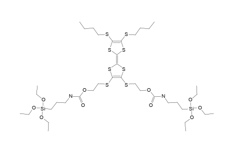 N-(3-triethoxysilylpropyl)carbamic acid 2-[[2-[4,5-bis(butylthio)-1,3-dithiol-2-ylidene]-5-[2-(3-triethoxysilylpropylcarbamoyloxy)ethylthio]-1,3-dithiol-4-yl]thio]ethyl ester