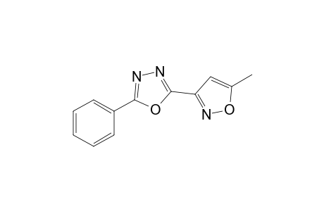 2-(5-Methyl-1,2-oxazol-3-yl)-5-phenyl-1,3,4-oxadiazole
