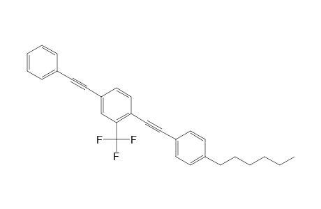 1-[(4-n-Hexylphenyl)ethynyl]-4-(phenylethynyl)-2-(trifluoromethyl)-benzene