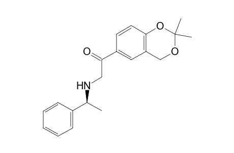 (S)-1-(2,2-dimethyl-4H-benzo[d][1,3]dioxin-6-yl)-2-((1-phenylethyl)amino)ethan-1-one