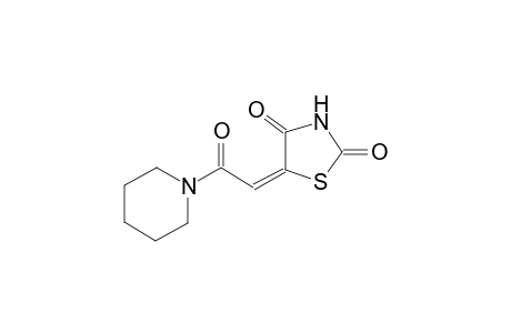 (5E)-5-[2-oxo-2-(1-piperidinyl)ethylidene]-1,3-thiazolidine-2,4-dione