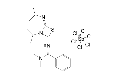 N(2)-[3-ISOPROPYL-4-(ISOPROPYLIMINO)-1,3-THIAZETIDIN-2-YLIDENE]-N(1),N(1)-DIMETHYLBENZAMIDINIUM-HEXACHLOROANTIMONATE