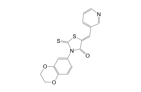 4-thiazolidinone, 3-(2,3-dihydro-1,4-benzodioxin-6-yl)-5-(3-pyridinylmethylene)-2-thioxo-, (5Z)-