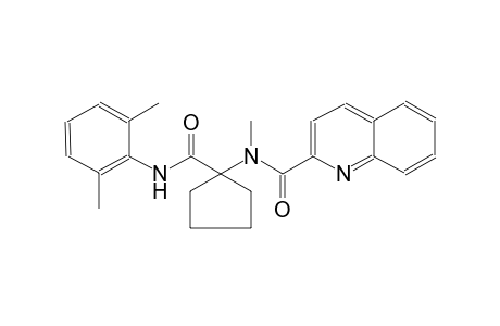 2-quinolinecarboxamide, N-[1-[[(2,6-dimethylphenyl)amino]carbonyl]cyclopentyl]-N-methyl-