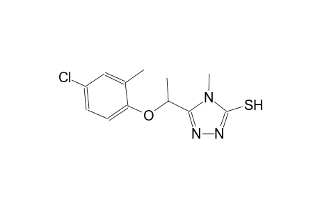 5-[1-(4-chloro-2-methylphenoxy)ethyl]-4-methyl-4H-1,2,4-triazole-3-thiol