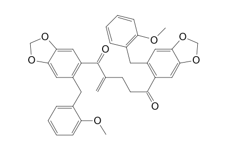 1,5-Pentanedione, 1,5-bis[6-[(4-methoxyphenyl)methyl]-1,3-benzodioxol-5-yl]-2-methylene-