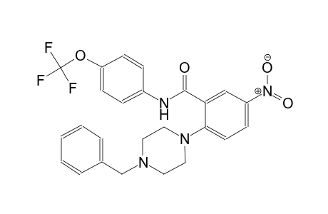 2-(4-benzylpiperazin-1-yl)-5-nitro-N-[4-(trifluoromethoxy)phenyl]benzamide