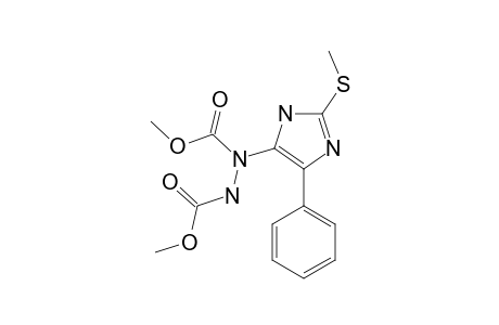5-(1,2-DIMETHOXYCARBONYL)-HYDRAZINO-2-METHYLTHIO-4-PHENYL-1-IMIDAZOLE