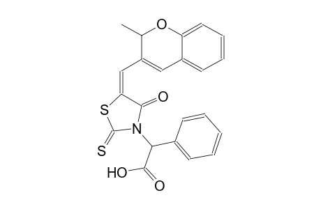 3-thiazolidineacetic acid, 5-[(2-methyl-2H-1-benzopyran-3-yl)methylene]-4-oxo-alpha-phenyl-2-thioxo-, (5E)-