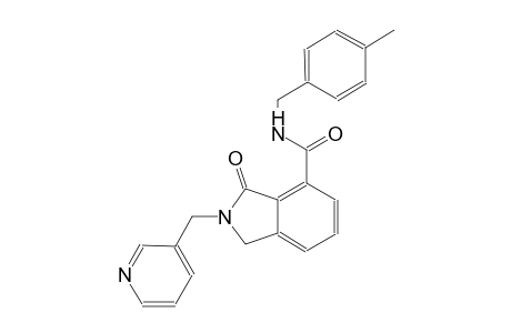 N-(4-methylbenzyl)-3-oxo-2-(3-pyridinylmethyl)-4-isoindolinecarboxamide