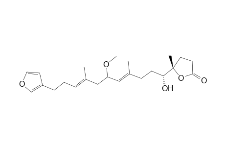 5'-[11-(Furan-3"-yl)-1-hydroxy-6-methoxy-4,8-dimethylundeca-4,8-dien-1-yl]-dihydro-5-methylfuran-2(3H)-one