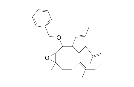 Benzyl (1SR,2RS,3RS,6E,10E,14SR)-2,3-Epoxy-14-(2-propenyl)-3,7,11-trimethyl-6,10-cyclotetradecadien-1-yl Ether