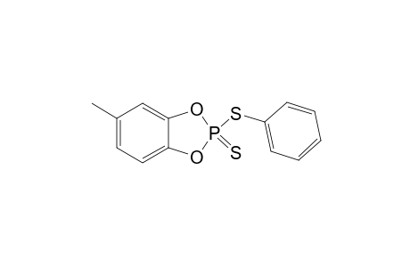1,3,2-Benzodioxaphosphole, 5-methyl-2-(phenylthio)-, 2-sulfide