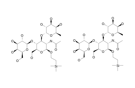 2-(TRIMETHYLSILYL)-ETHYL-BETA-D-GALACTOPYRANOSYL-(1->4)-[ALPHA-D-FUCOPYRANOSYL-(1->3)]-2-ACETAMIDO-2-DEOXY-BETA-D-GLUCOPYRANOSIDE