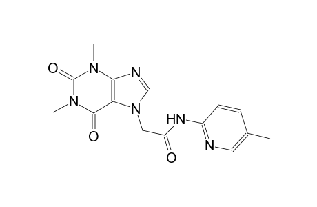 2-(1,3-dimethyl-2,6-dioxo-1,2,3,6-tetrahydro-7H-purin-7-yl)-N-(5-methyl-2-pyridinyl)acetamide