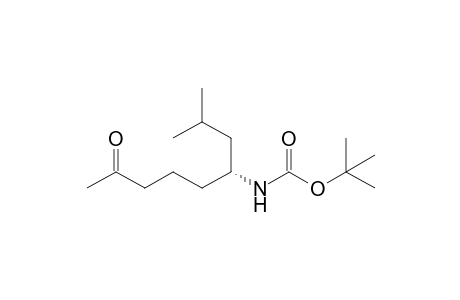 N-[(1R)-1-isobutyl-5-keto-hexyl]carbamic acid tert-butyl ester