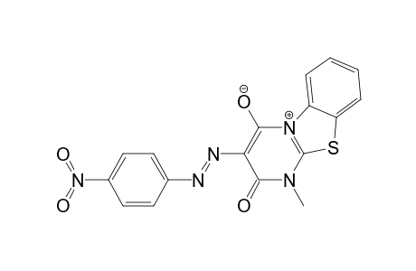 2H-Pyrimido[2,1-b]benzothiazolium, 4-hydroxy-1-methyl-3-[(4-nitrophenyl)azo]-2-oxo-, hydroxide, inner salt