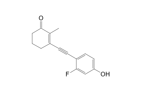 3-(2-Fluoro-4-hydroxyphenylethynyl)-2-methylcyclohex-2-enone