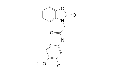 3-benzoxazoleacetamide, N-(3-chloro-4-methoxyphenyl)-2,3-dihydro-2-oxo-