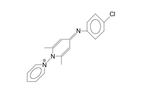 N-(4-[4-Chloro-phenyl]iminio-2,6-dimethyl-pyridin-1-yl)-pyridinium cation