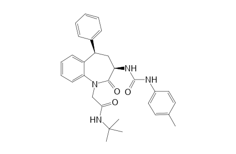 N-tert-Butyl-2-[3-(3-(4-tolyl)ureido)-2-oxo-5-phenyl-2,3,4,5-tetrahydro-1H-1-benzazepin-1-yl)ethanoic acid amide