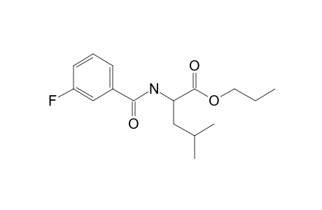 L-Leucine, N-(3-fluorobenzoyl)-, propyl ester