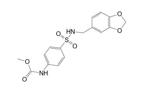 Methyl N-[4-(1,3-benzodioxol-5-ylmethylsulfamoyl)phenyl]carbamate
