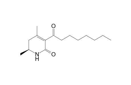 ((S)-5,6-dihydro-4,6-dimethyl-3-octanoyl-1H-pyridin-2-one)