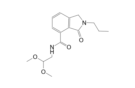 N-(2,2-dimethoxyethyl)-3-oxo-2-propyl-4-isoindolinecarboxamide