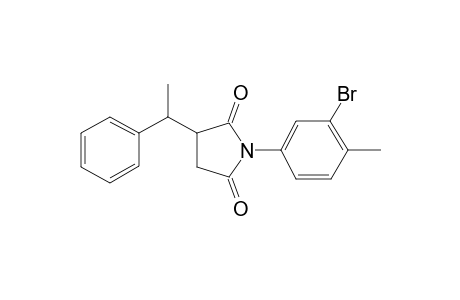 1-(3-bromanyl-4-methyl-phenyl)-3-(1-phenylethyl)pyrrolidine-2,5-dione