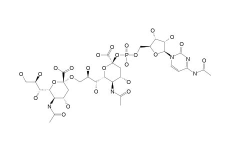 CYTIDINE-5'-MONOPHOSPHORYL-N-ACETYLNEURAMINYL-(2->9)-N-ACETYLNEURAMINIC-ACID