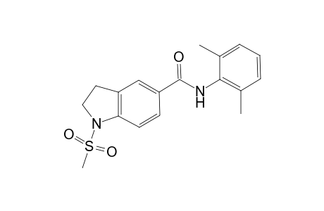 1H-Indole-5-carboxamide, N-(2,6-dimethylphenyl)-2,3-dihydro-1-(methylsulfonyl)-