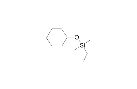 (Cyclohexyloxy)(ethyl)dimethylsilane