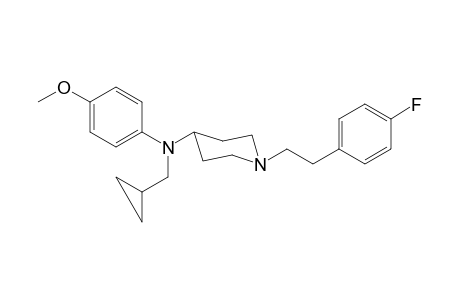 N-Cyclopropylmethyl-1-[2-(4-fluorophenyl)ethyl]-N-4-methoxyphenylpiperidin-4-amine