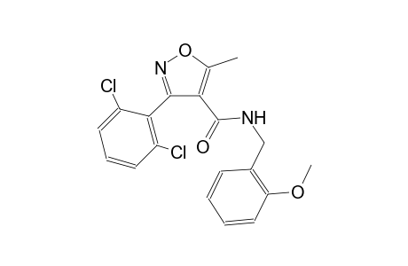 3-(2,6-dichlorophenyl)-N-(2-methoxybenzyl)-5-methyl-4-isoxazolecarboxamide