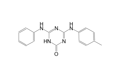 1,3,5-triazin-2(1H)-one, 4-[(4-methylphenyl)amino]-6-(phenylamino)-