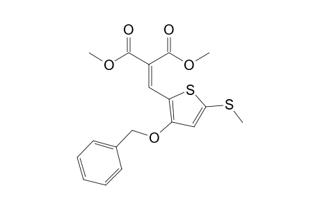 2-[[3-benzoxy-5-(methylthio)-2-thienyl]methylene]malonic acid dimethyl ester