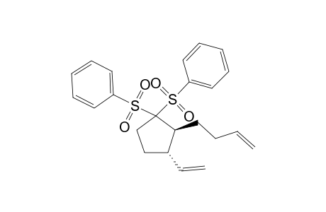 trans-3-(But-3'-enyl)-4-ethenyl-1,1-bis(phenylsulfonyl)cyclopentane