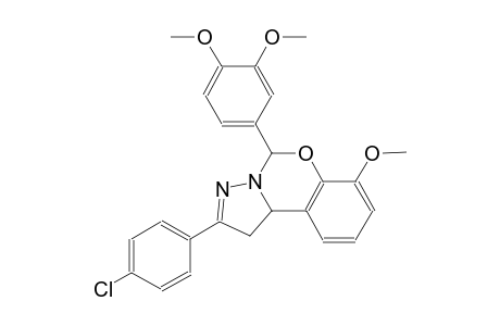2-(4-chlorophenyl)-5-(3,4-dimethoxyphenyl)-7-methoxy-1,10b-dihydropyrazolo[1,5-c][1,3]benzoxazine