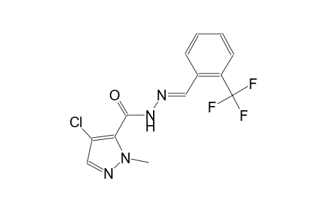 4-chloro-1-methyl-N'-{(E)-[2-(trifluoromethyl)phenyl]methylidene}-1H-pyrazole-5-carbohydrazide