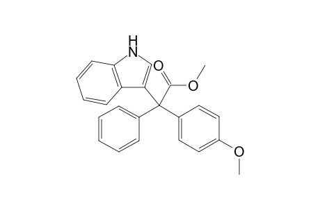 Methyl 2-(1H-indol-3-yl)-2-(4-methoxyphenyl)-2-phenylacetate